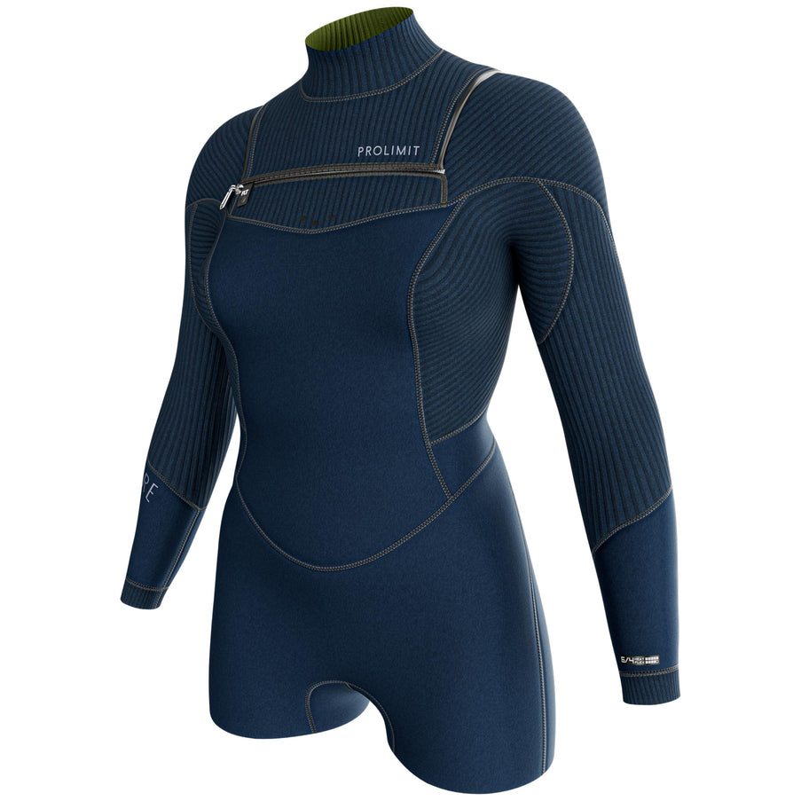 Prolimit Shorty Frauen Flare Sonnenuntergang Freezip 3/2MM Blau