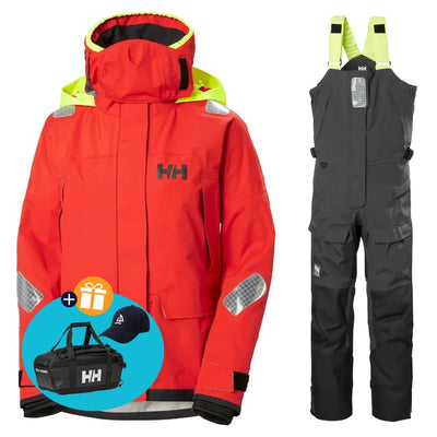 Helly Hansen Segelanzug Damen Skagen Pro Rot/Schwarz
