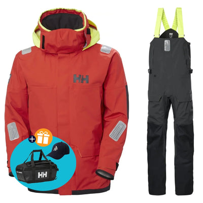 Helly Hansen Segelanzug Herren Skagen Pro Rot/Schwarz