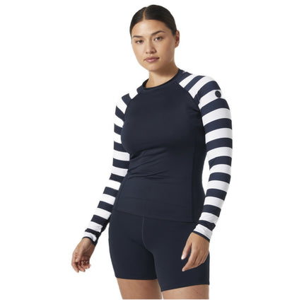 Helly Hansen Helly Hansen Rashguard Dames Donkerblauw/Wit