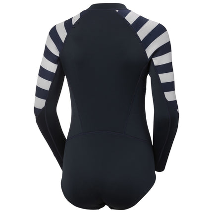 Helly Hansen Helly Hansen Rashguard Zwemsuit Dames Donkerblauw/Wit