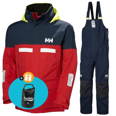 Helly Hansen Segelanzug Herren Pier 4.0 Rot/Dunkelblau