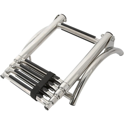 Hibo Badeleiter Schlauchboot 4-Stufen Edelstahl