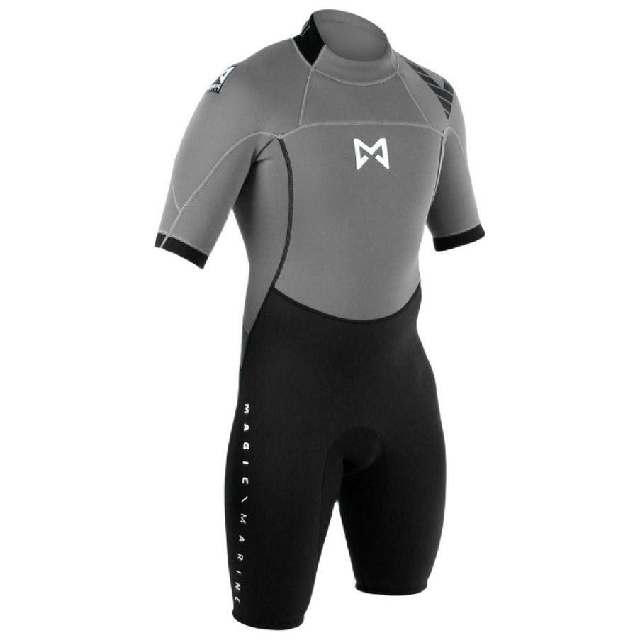 Magic Marine Magic Marine Wetsuit Unisex Brand Shorty 3/2 Grijs