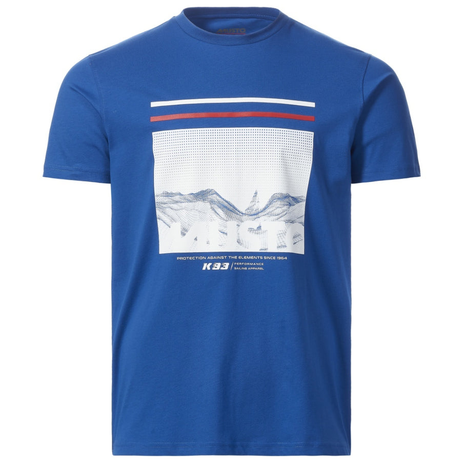 Musto Musto T-Shirt 2.0 Heren Sardinia Graphic Blauw