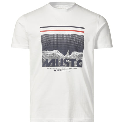 Musto Musto T-Shirt 2.0 Heren Sardinia Graphic Wit