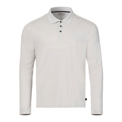 musto-polo-ls-heren-evolution-crew-sunblock-platinum-voorkant