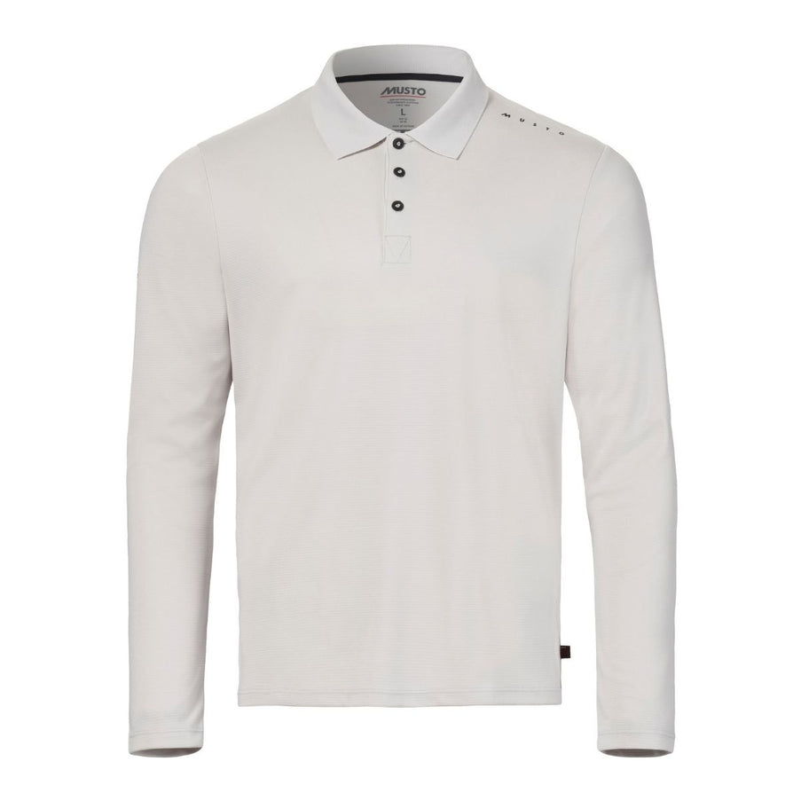 musto-polo-ls-heren-evolution-crew-sunblock-platinum-voorkant