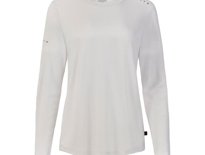 musto-shirt-ls-dames-evolution-crew-sunblock-platinum-voorkant