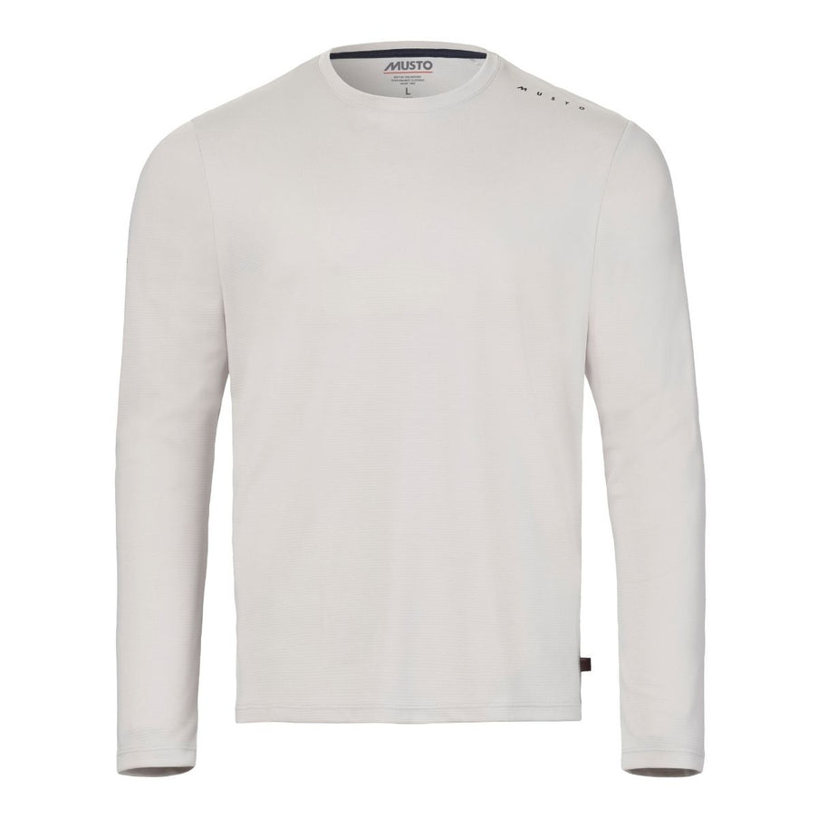 musto-shirt-ls-heren-evolution-crew-sunblock-platinum-voorkant