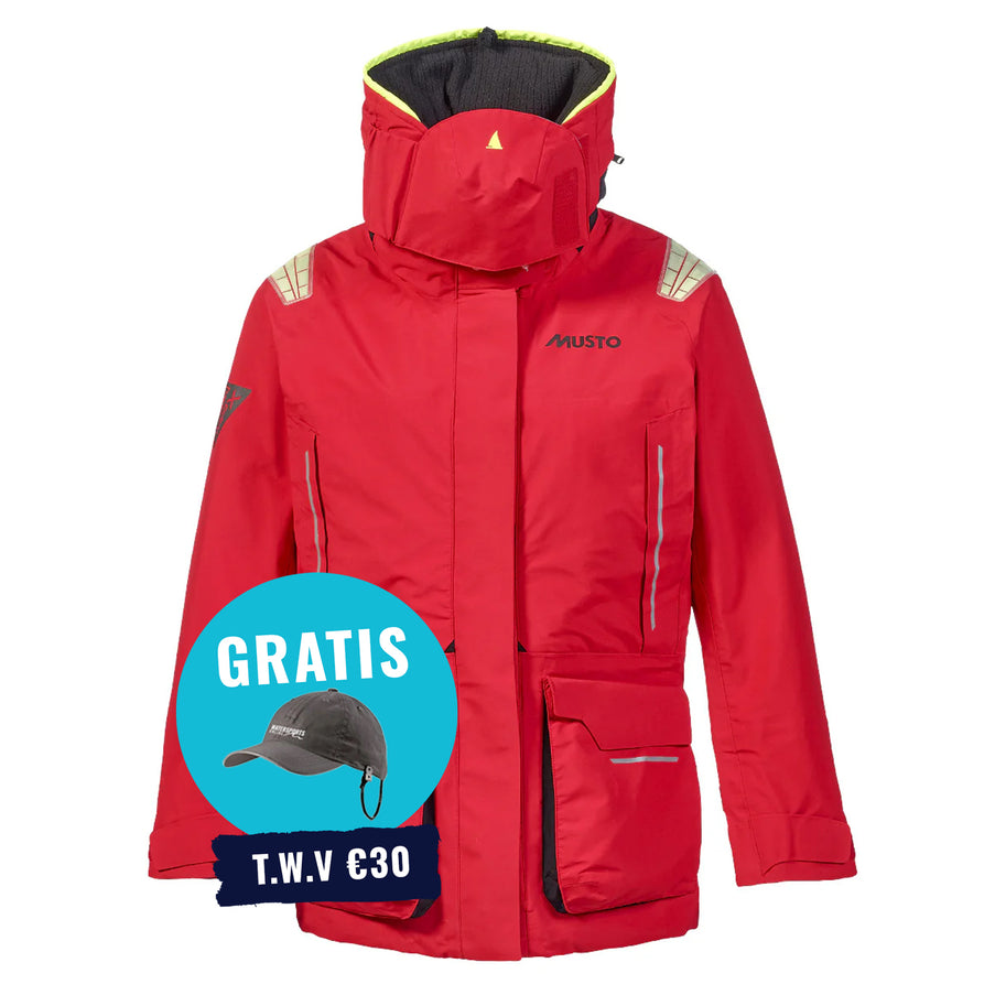 Musto Segeljacke Damen MPX Gore-Tex Pro Offshore 2.0 Rot