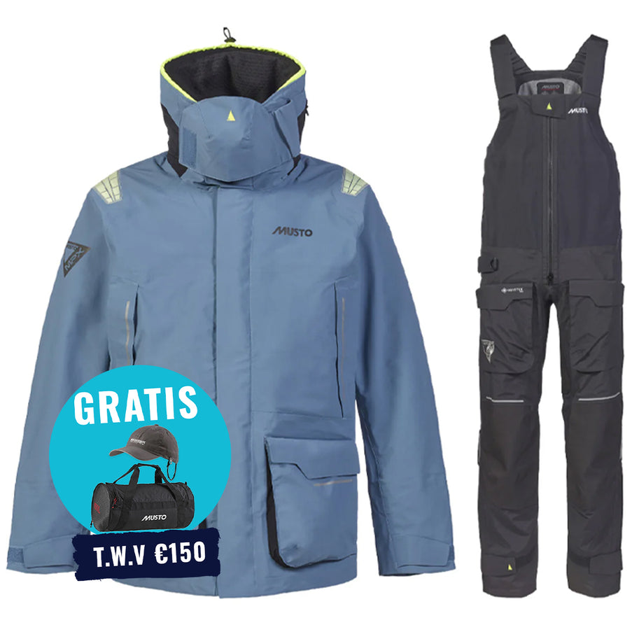 Musto Segelanzug Herren MPX Offshore Grau-Blau/Schwarz