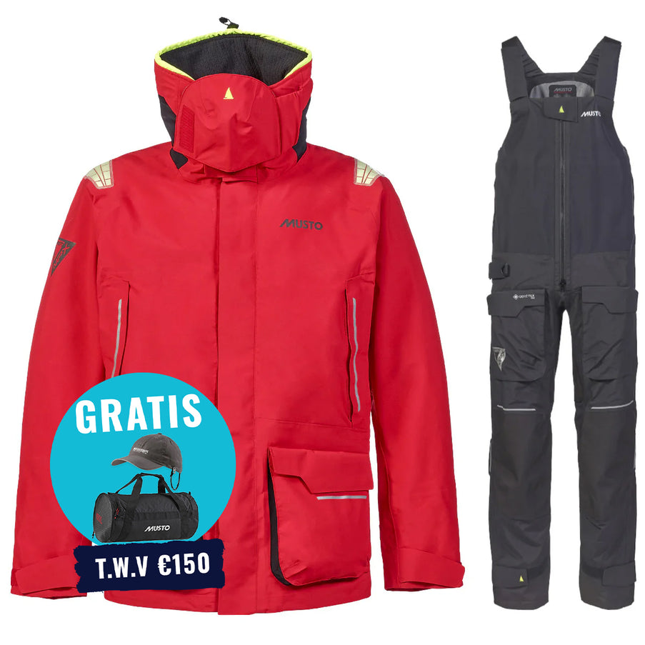 Musto Segelanzug Herren MPX Offshore Rot/Schwarz