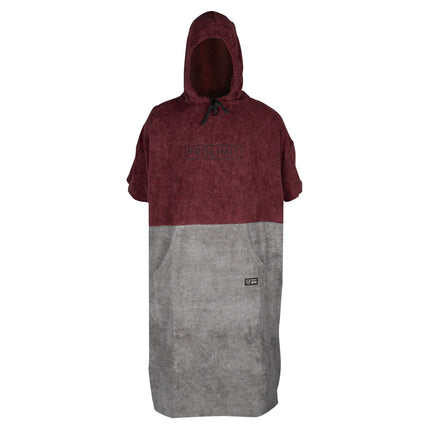 Prolimit Prolimit Poncho Unisex Burgundy/Grijs