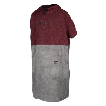Prolimit Prolimit Poncho Unisex Burgundy/Grijs