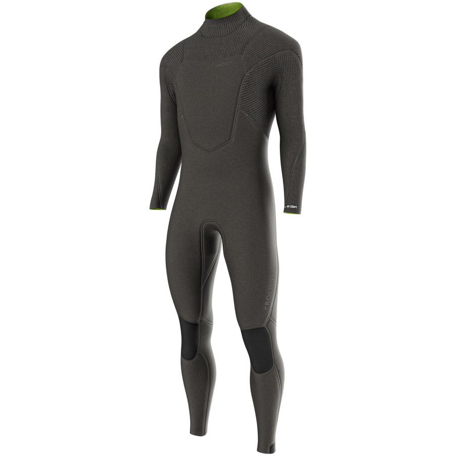 Prolimit Prolimit Wetsuit Heren Predator Steamer V-Zip 5/4MM Zwart