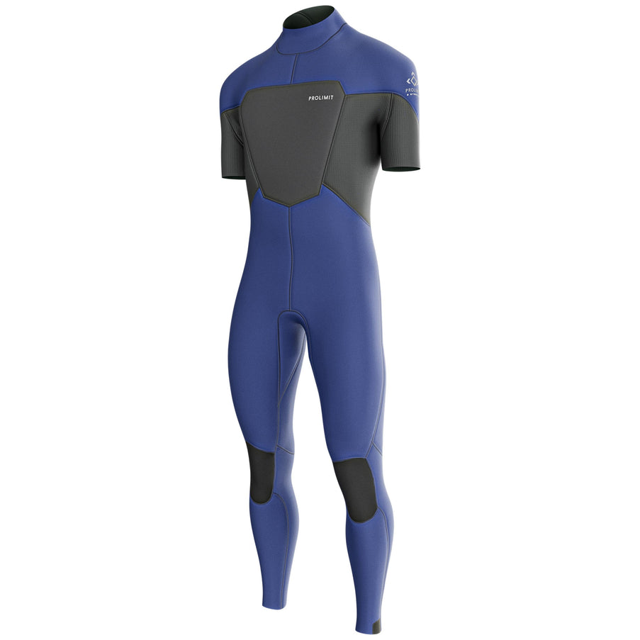 Prolimit Neoprenanzug Herren Fusion Steamer SA V-Zip 3/2MM Blau/Grau