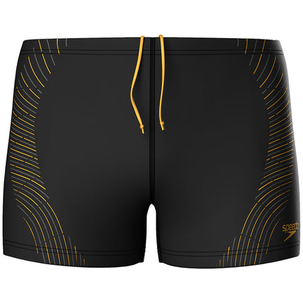 Speedo Speedo Zwemboxer Heren Eco Tech Print Zwart/Oranje