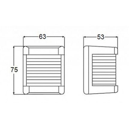 Hella Heklicht Klein Boot Zwart 12V Wit 2NM