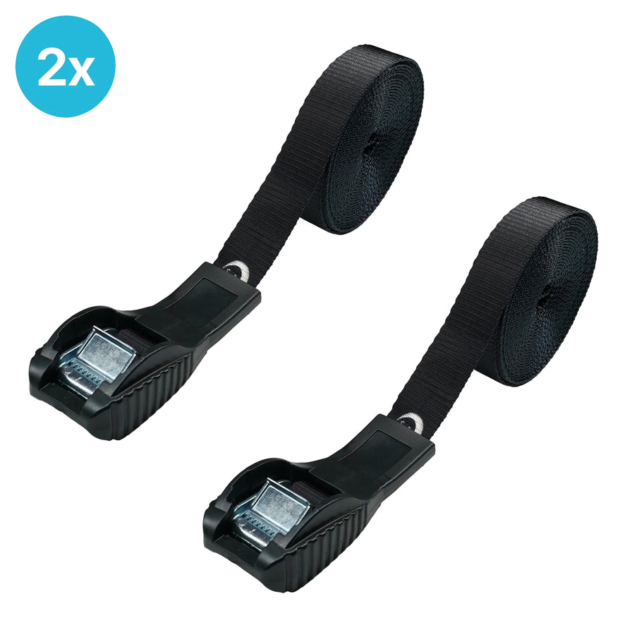2 Stück EvoNautic Premium Spanngurt mit Schutz 25mm 4,5 Meter