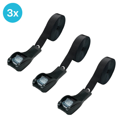 3 Stück EvoNautic Premium Spanngurt mit Schutz 25mm 4,5 Meter