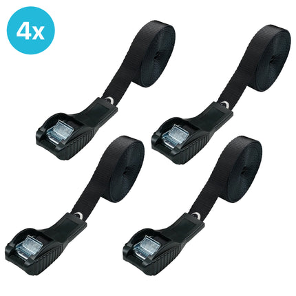 4 Stück EvoNautic Premium Spanngurt mit Schutz 25mm 4,5 Meter