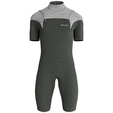 Prolimit Shorty Wetsuit Heren Mercury 2/2MM Grijs