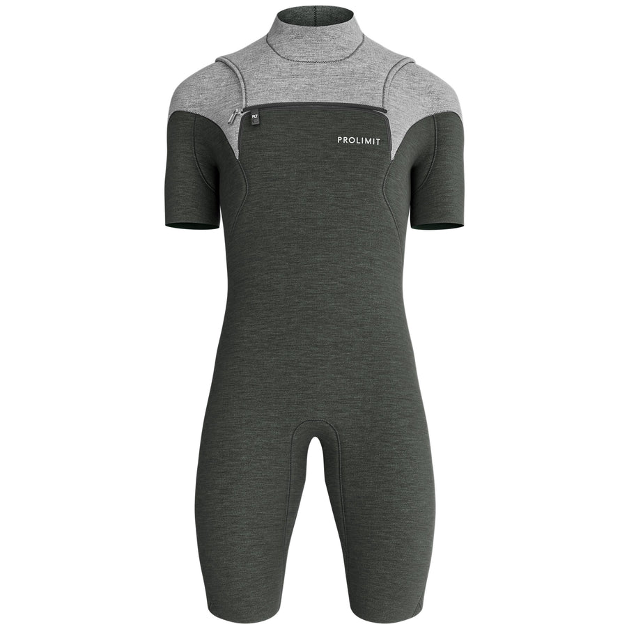 Prolimit Shorty Wetsuit Heren Mercury 2/2MM Grijs