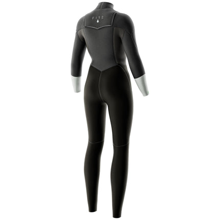 Prolimit Wetsuit Dames Fire Steamer Freezip 4/3MM Grijs/Zilver