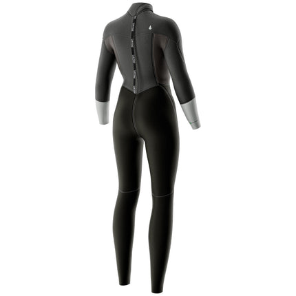 Prolimit Wetsuit Dames Fire Steamer V-Zip 5/4MM Zwart/Grijs