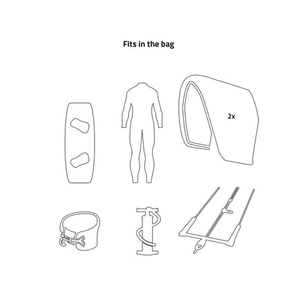 Prolimit Kitesurf Reiskoffer TT Global Zwart/Oranje