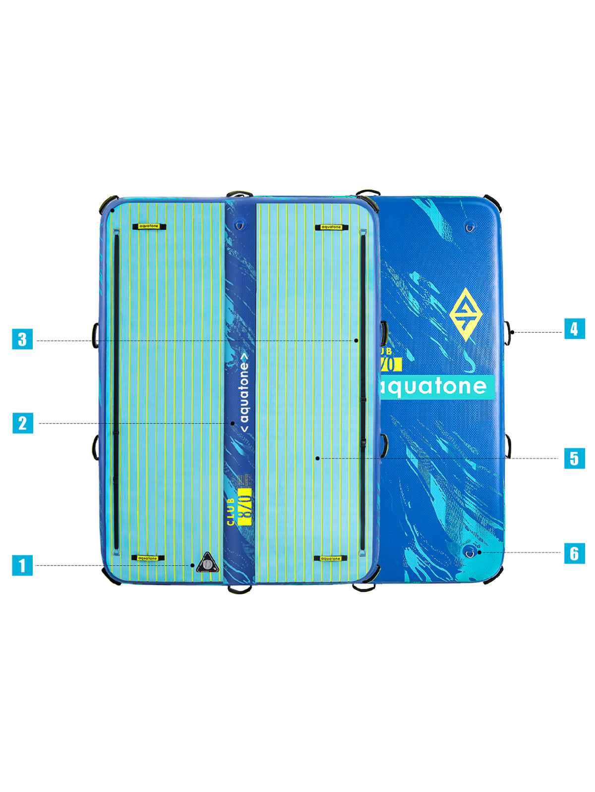 Aquatone Club 8'0 Specs Diagram
