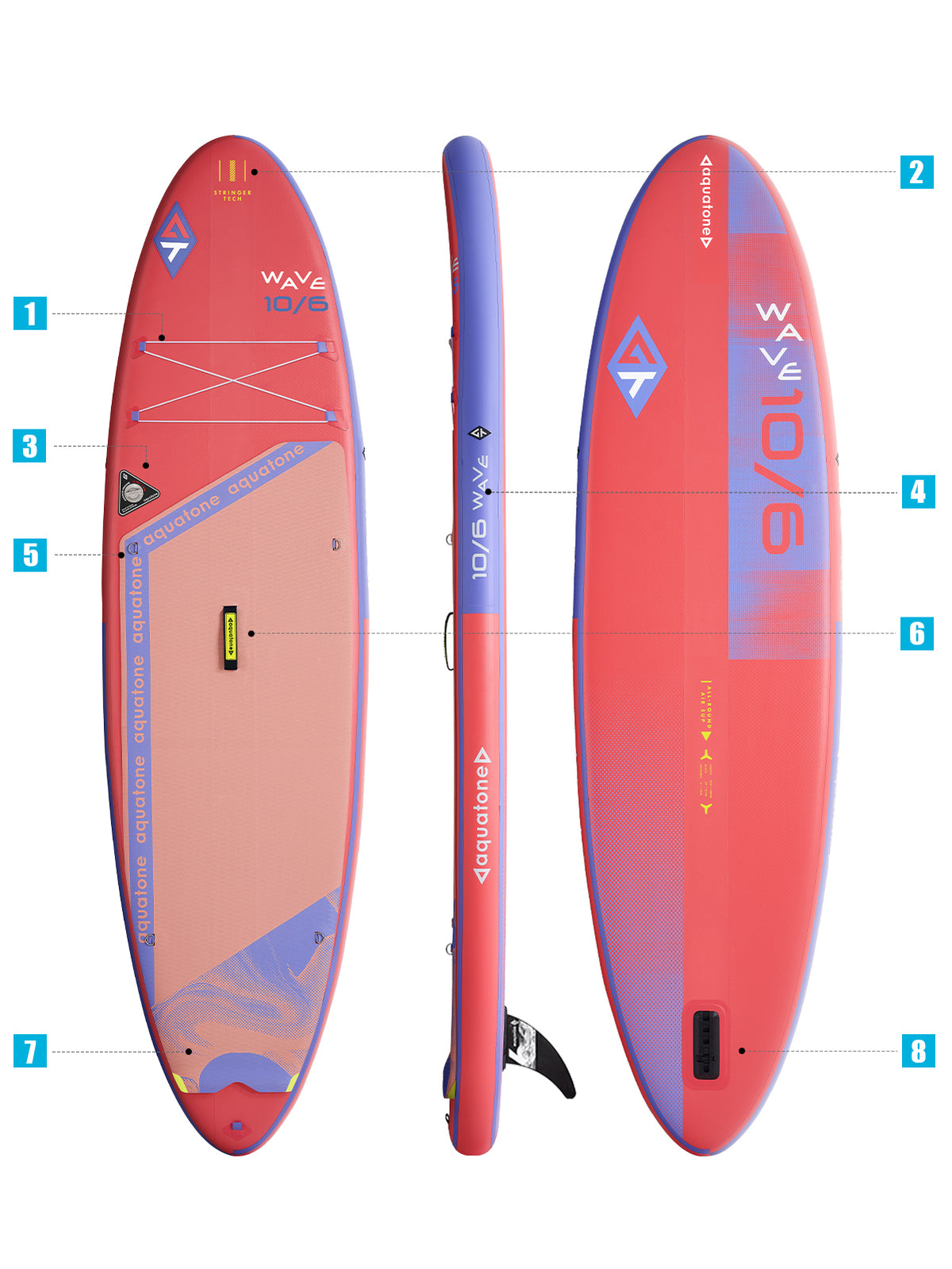 Aquatone Lite Wave 10'6 Specs Diagram