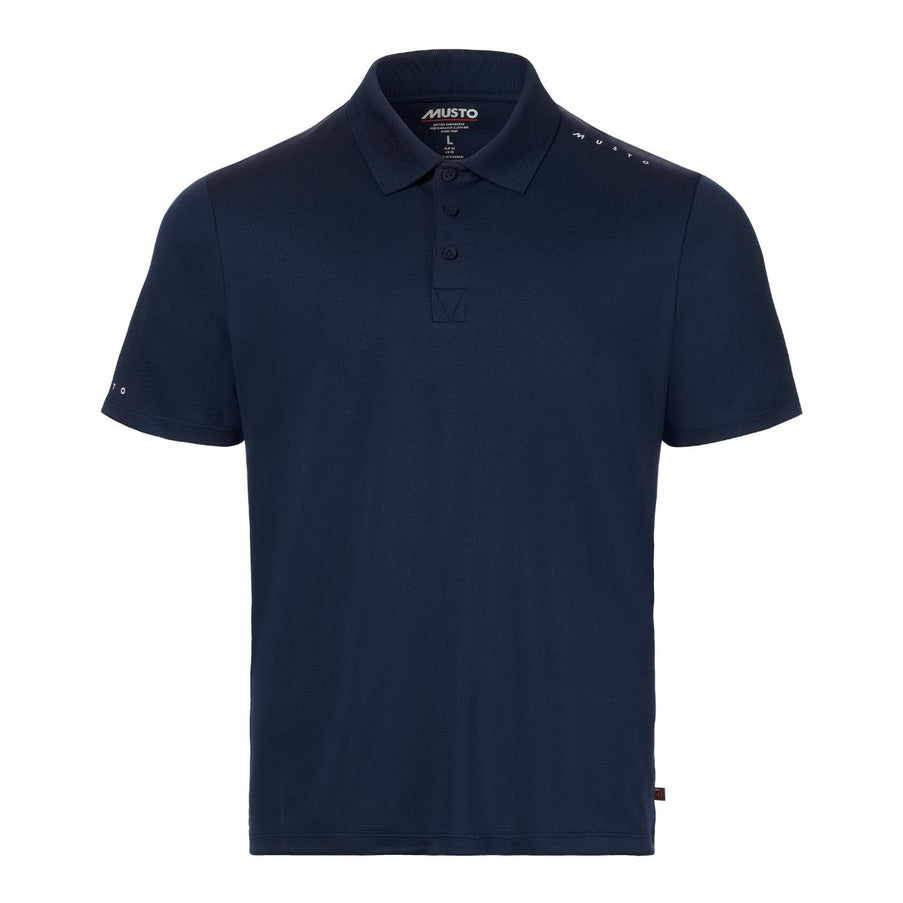 Musto Polo Heren Evolution Crew Sunblock Donkerblauw