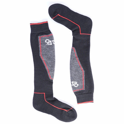94activewear 94Activewear Skisokken Merino Wol Zwart/Rood
