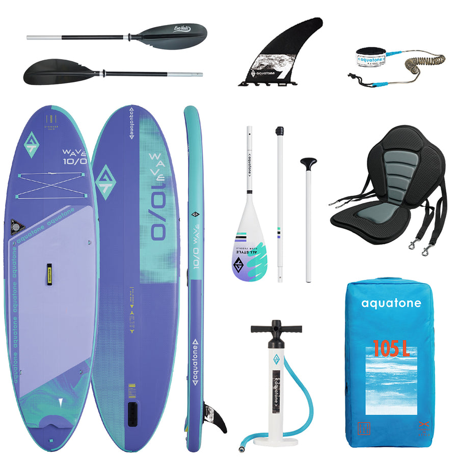 Aquatone Opblaasbare SUP Premium Lite Wave 10'0 Kajak Pakket