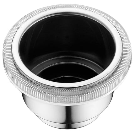 Easterner LED Drukknop RVS Blauwe Ring Boot 12V