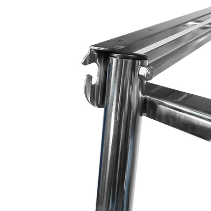 EvoNautic Zwemtrap Onder Platform Telescopisch/Uitschuifbaar 4-treden RVS316