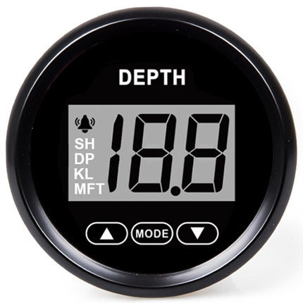 Hollex Dieptemeter 9-32V Wit en Zwart met Spiegeltransducer