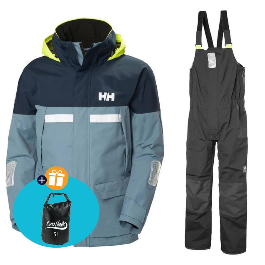 Helly Hansen Zeilpak Heren Pier 4.0 Grijsblauw/Zwart