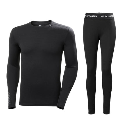 Helly Hansen Thermo Set Lifa Merino Midweight Heren Zwart