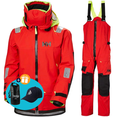 Helly Hansen Segelanzug Herren Aegir Ocean 2.0 Rot/Rot