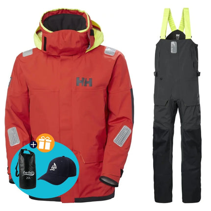 Helly Hansen Zeilpak Heren Skagen Pro Rood/Zwart