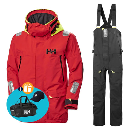 Helly Hansen Zeilpak Heren Skagen Rood/Zwart