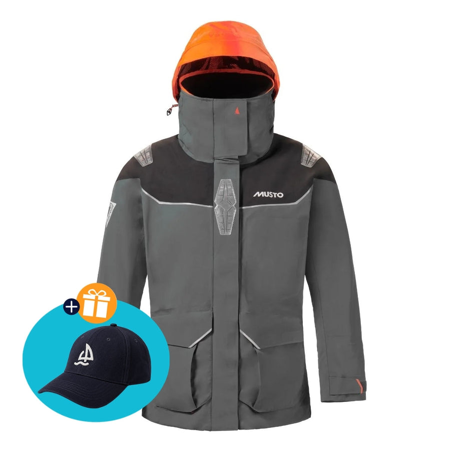 Musto Zeiljas Dames BR3 Pertex Offshore Donkergrijs