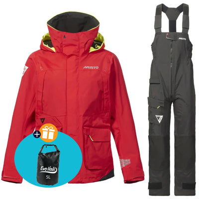 Musto Segelanzug Damen BR1 Channel Rot/Schwarz