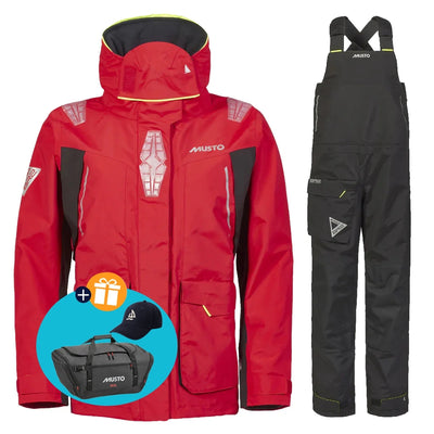 Musto Segelanzug Damen BR2 Offshore Rot/Schwarz