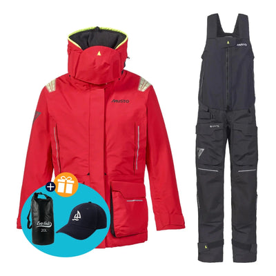 Musto Segelanzug Damen MPX Offshore Rot/Schwarz