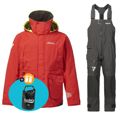 Musto Segelanzug Herren BR1 Channel Rot/Schwarz