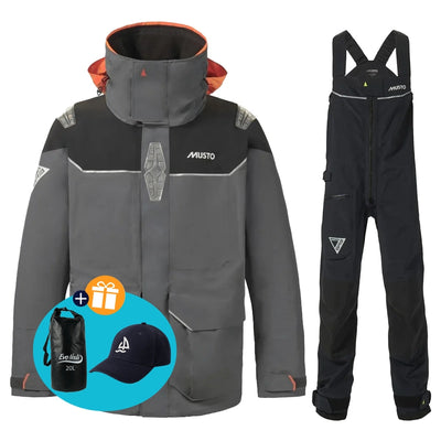 Musto Segelanzug Herren BR3 Pertex Offshore Grau/Schwarz